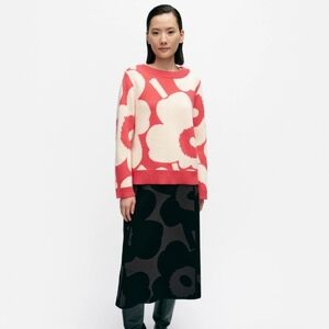 Marimekko Suunta Unikko Knitted Wool Pullover